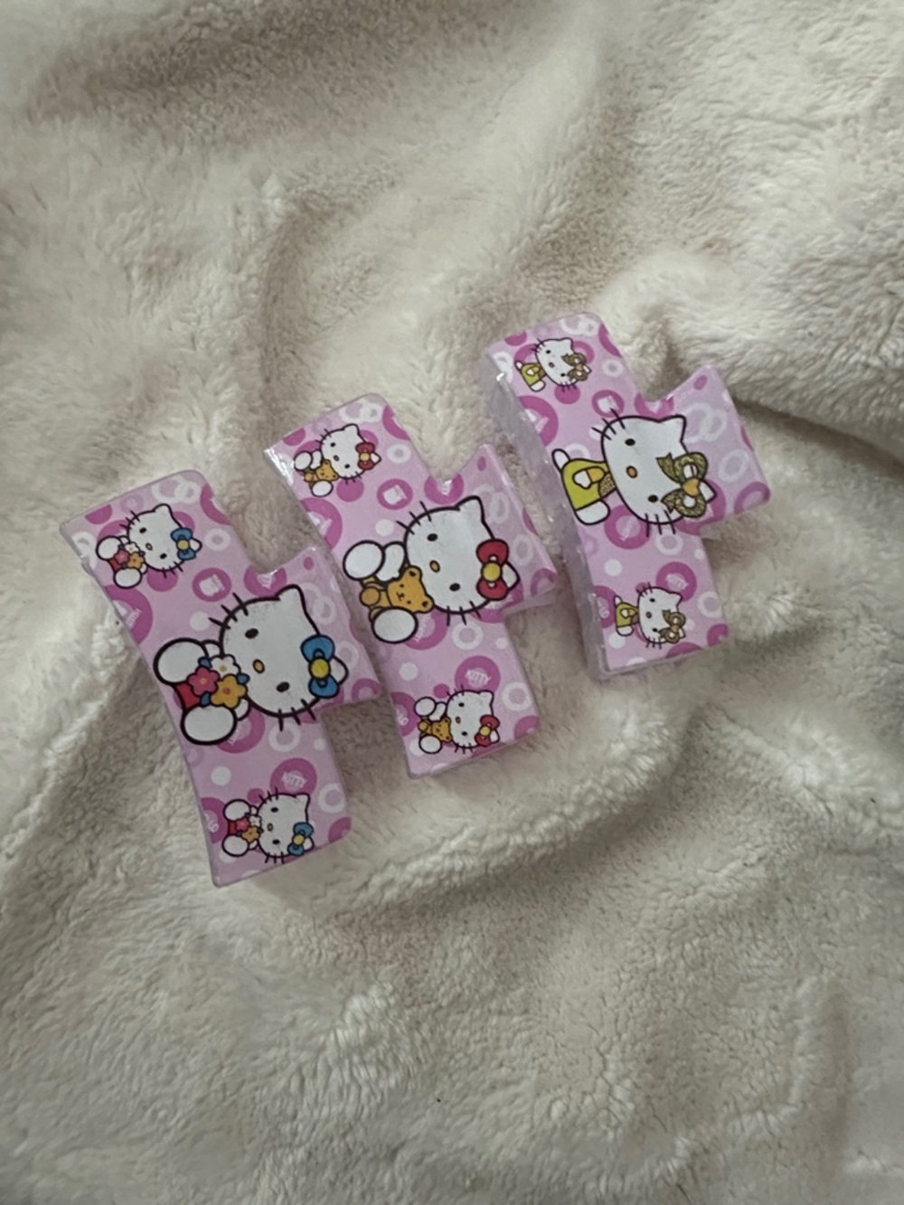 Hello Kitty Light Pink Character Acrylic Hair Clip